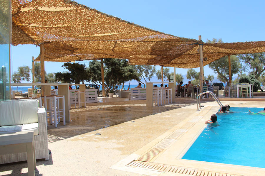 beach bar with swimming pool